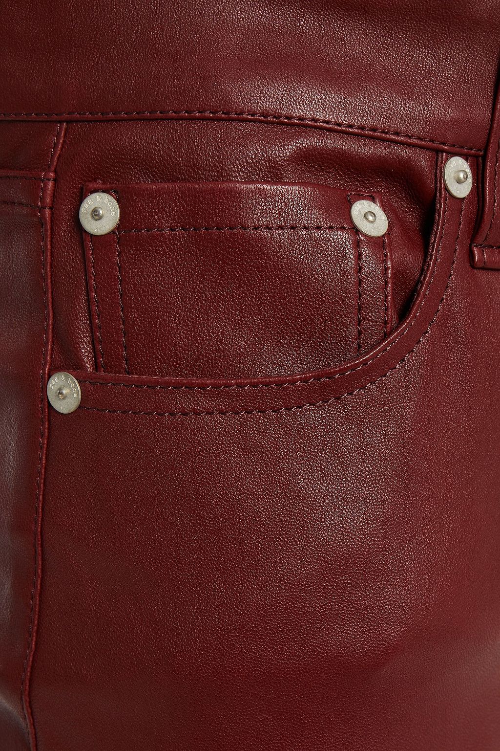 RAG & BONE Leather slim-leg pants