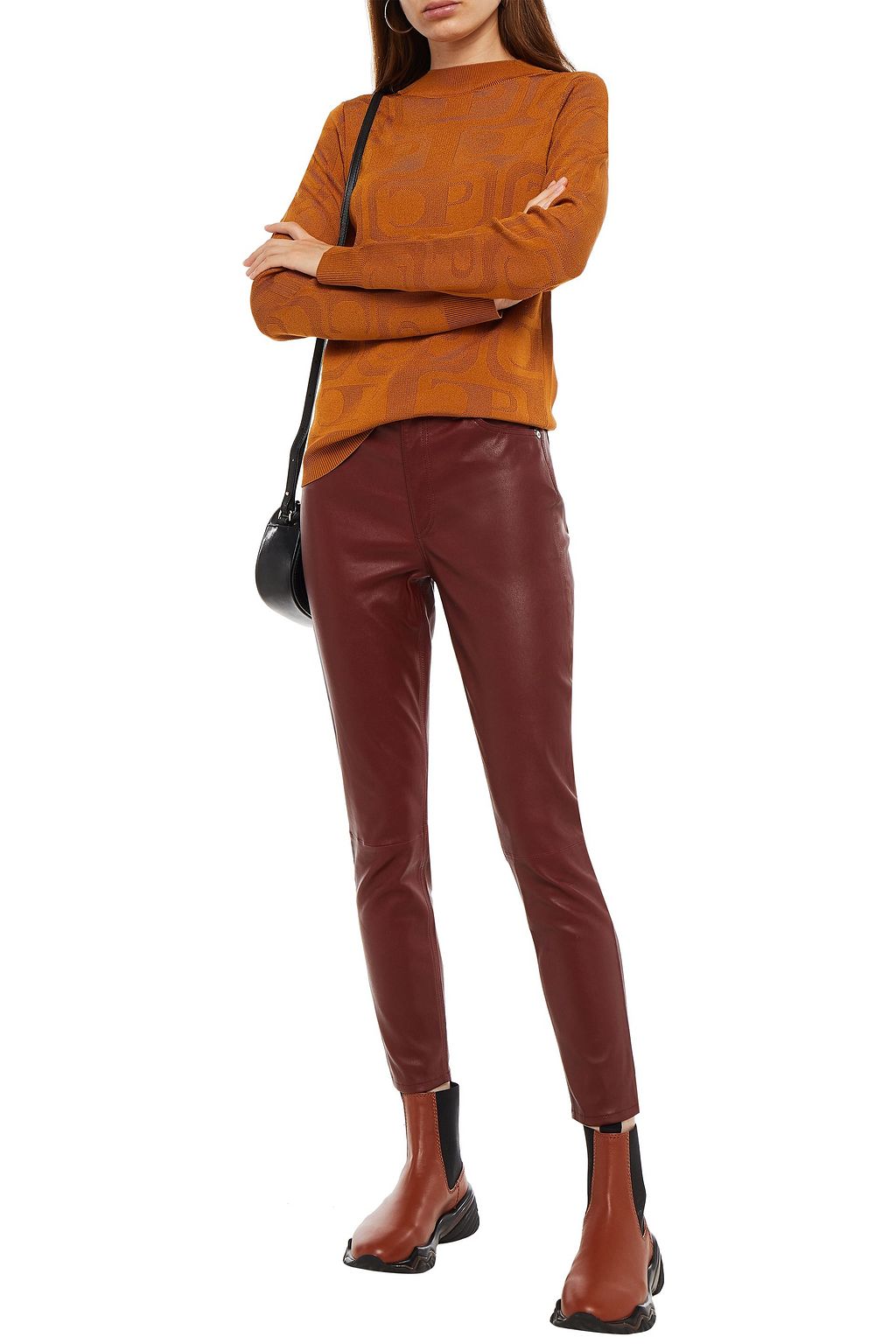 RAG & BONE Leather slim-leg pants