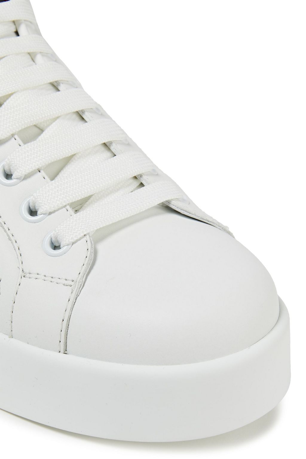 DOLCE&GABBANA Portofino embellished leather sneakers