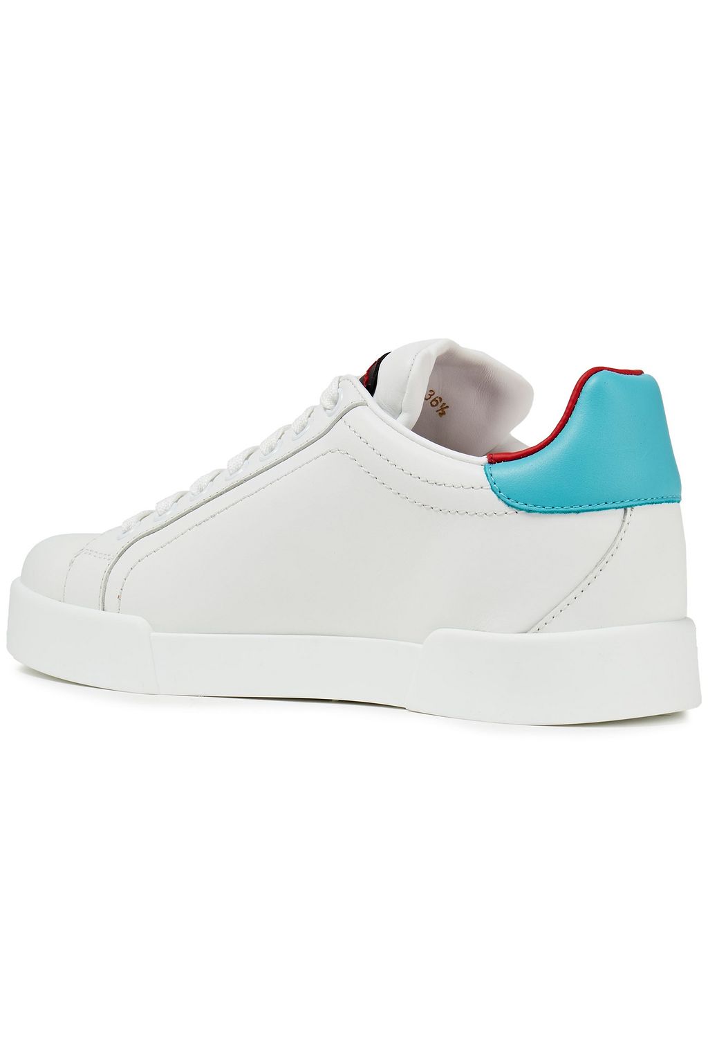DOLCE&GABBANA Portofino embellished leather sneakers