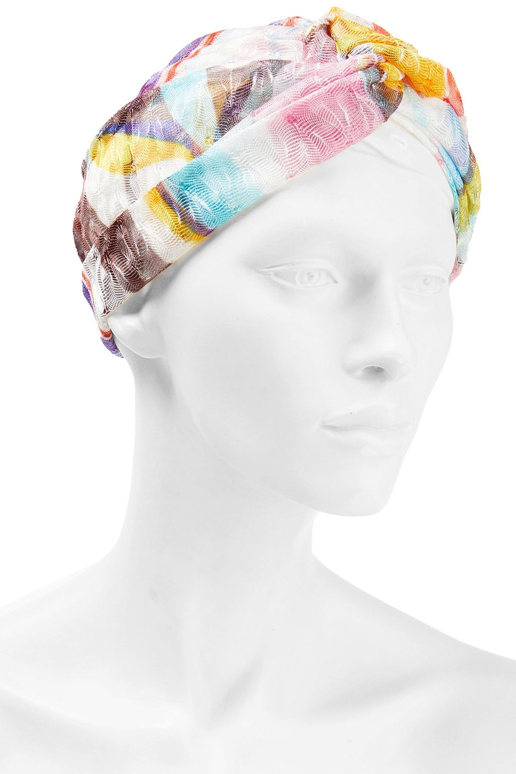 MISSONI MARE Twisted crochet-knit turban