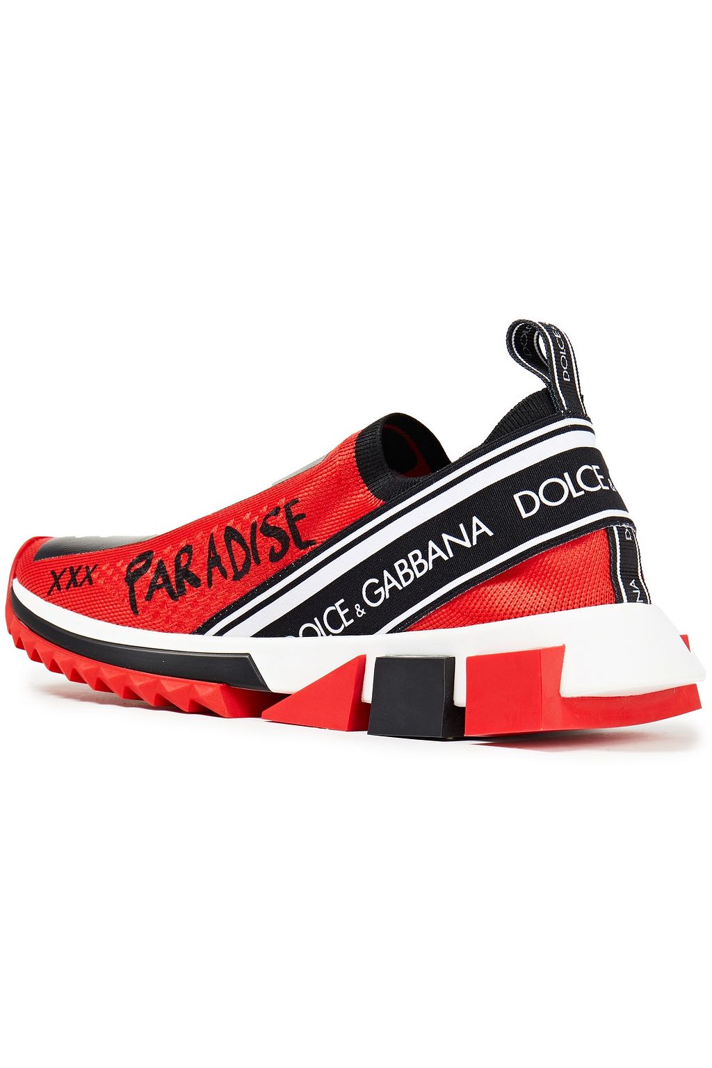 DOLCE&GABBANA Sorrento logo-print jacquard-knit slip-on sneakers