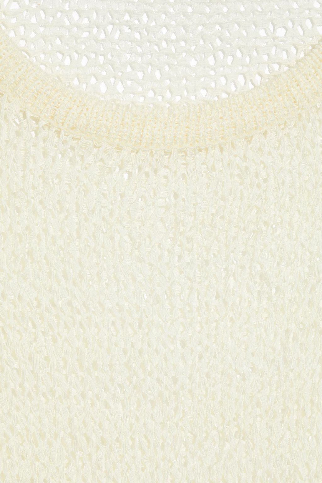 SEE BY CHLOÉ Guipure lace-trimmed crocheted sweater