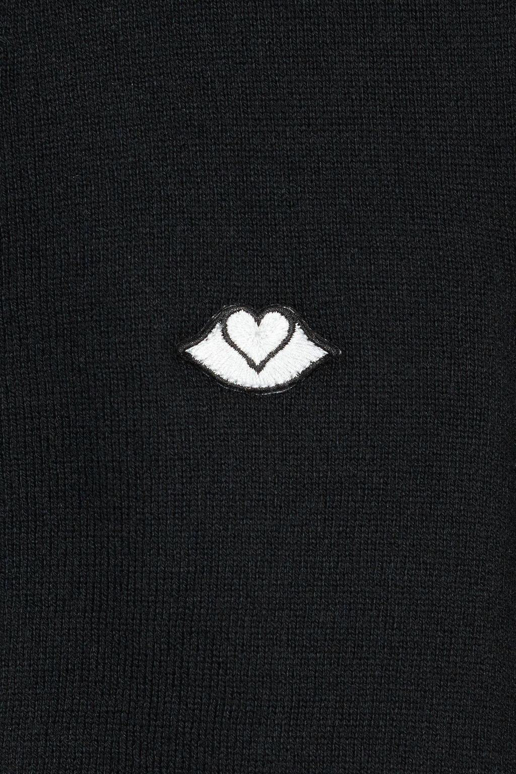 SEE BY CHLOÉ Appliquéd mélange cotton and wool-blend cardigan