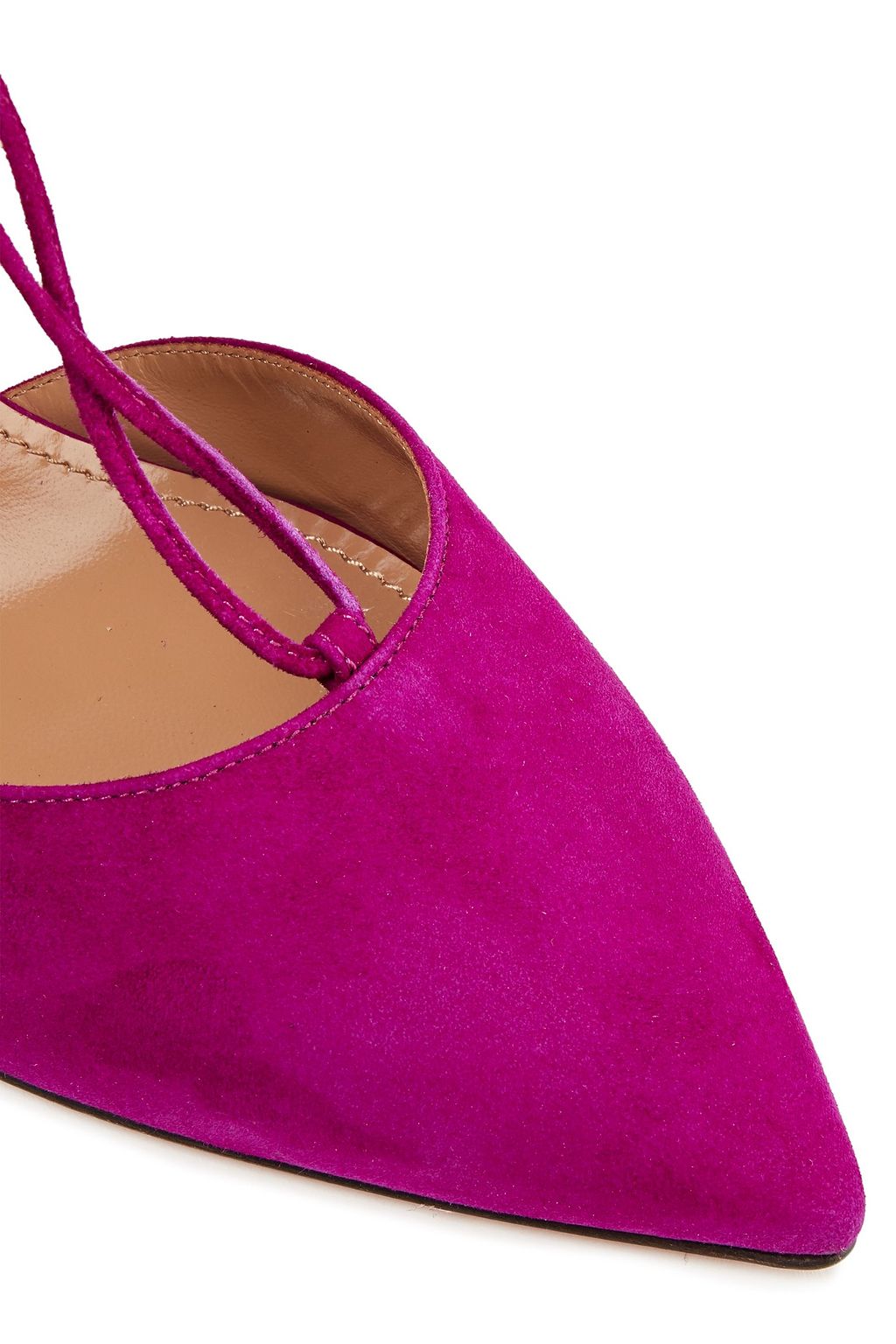 AQUAZZURA Manhattan 85 Pumps aus Veloursleder