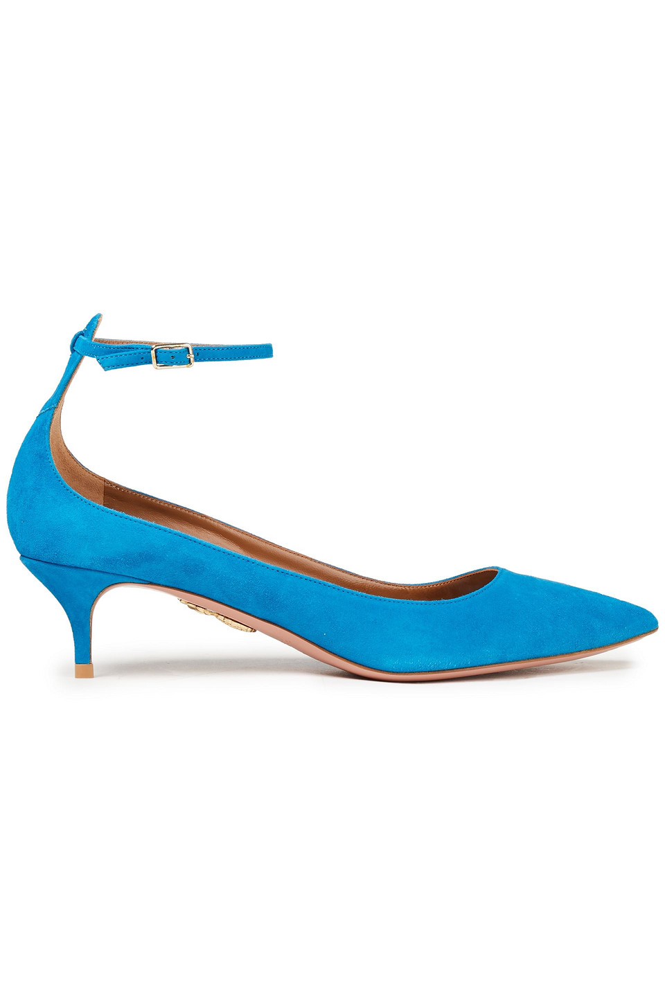 Aquazzura Woman Mid Heel Pumps Azure Size 37