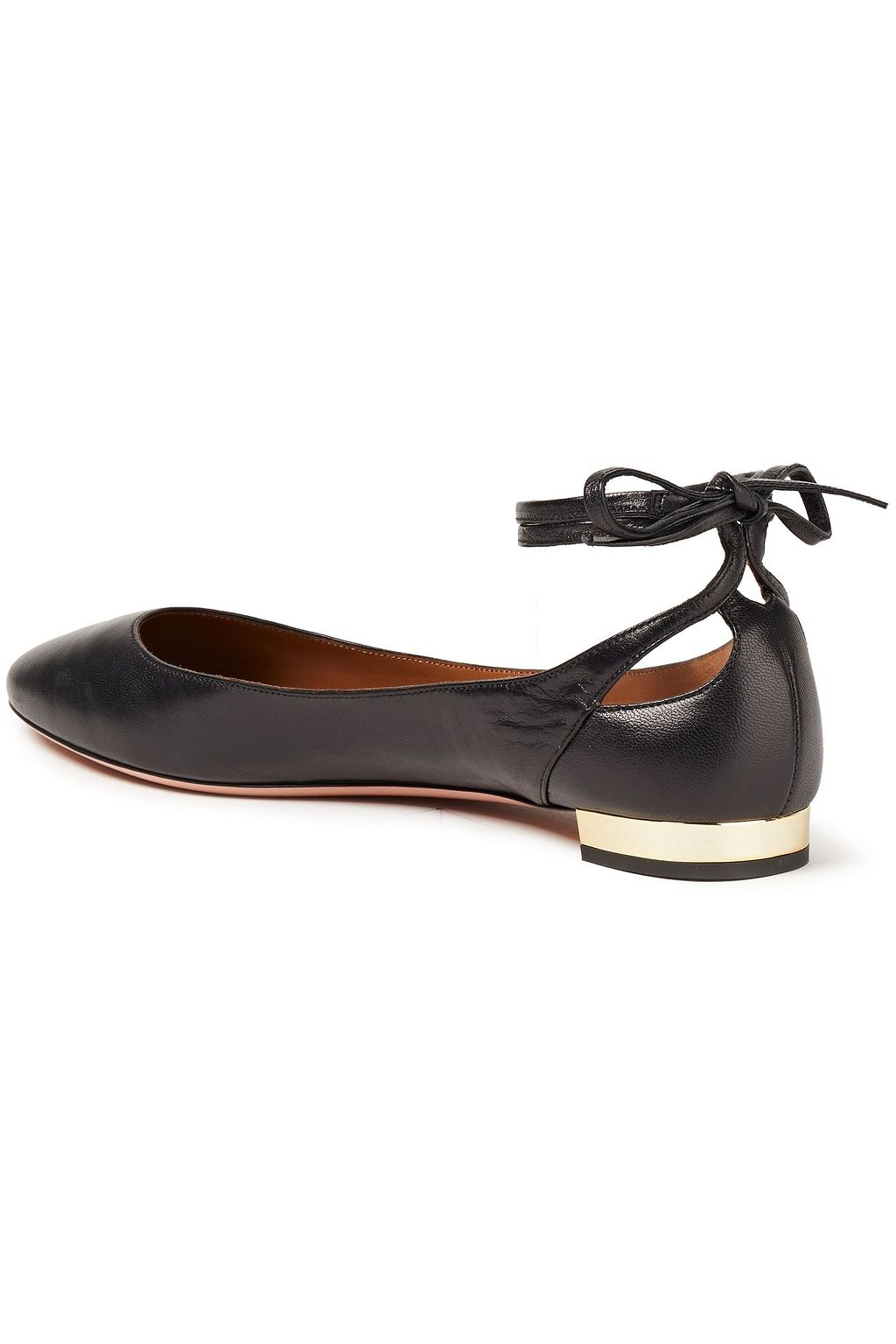 AQUAZZURA Heart Breaker cutout leather ballet flats