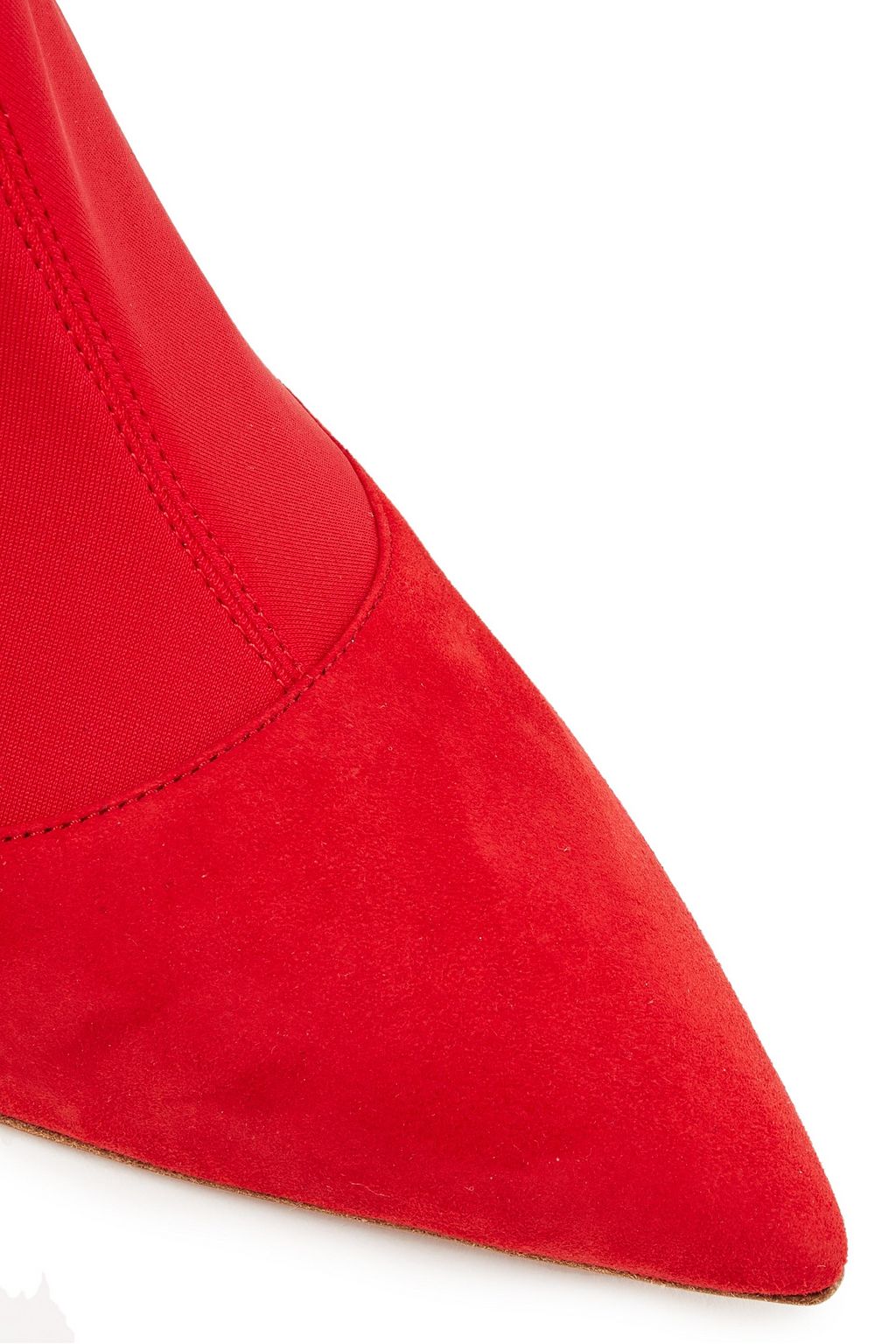AQUAZZURA Zen 85 suede and scuba sock boots