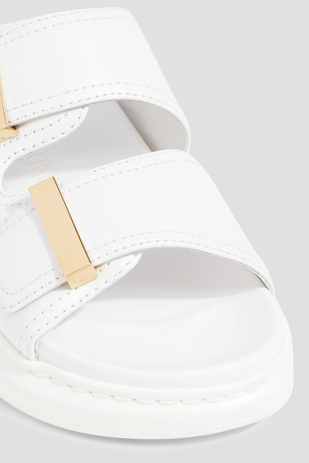 MCQUEEN Leather exaggerated-sole sandals