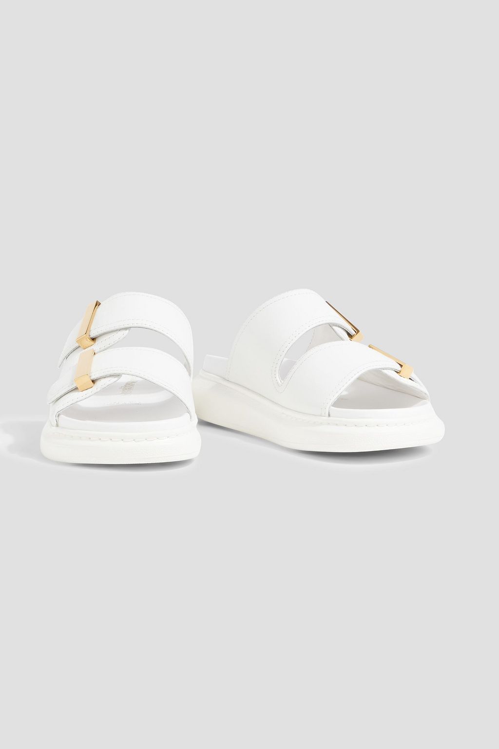 MCQUEEN Leather exaggerated-sole sandals