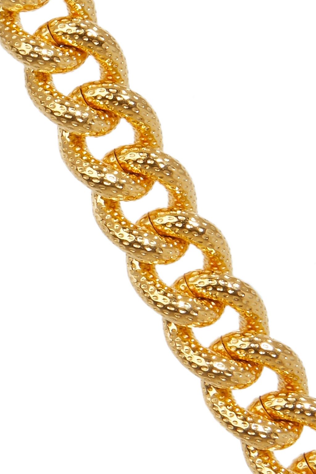 BEN-AMUN Hammered 24-karat gold-plated bracelet