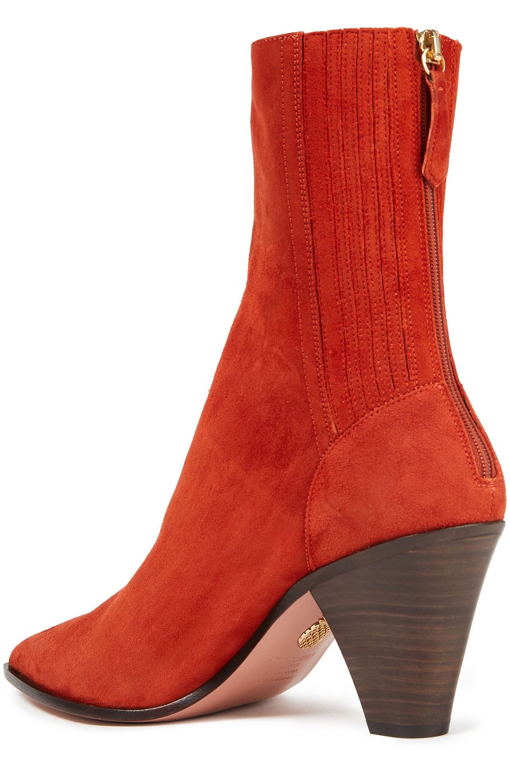 AQUAZZURA Saint Honore 70 suede ankle boots