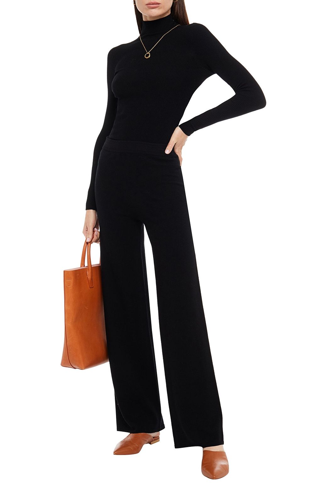 GENTRYPORTOFINO Ribbed wool-blend turtleneck sweater