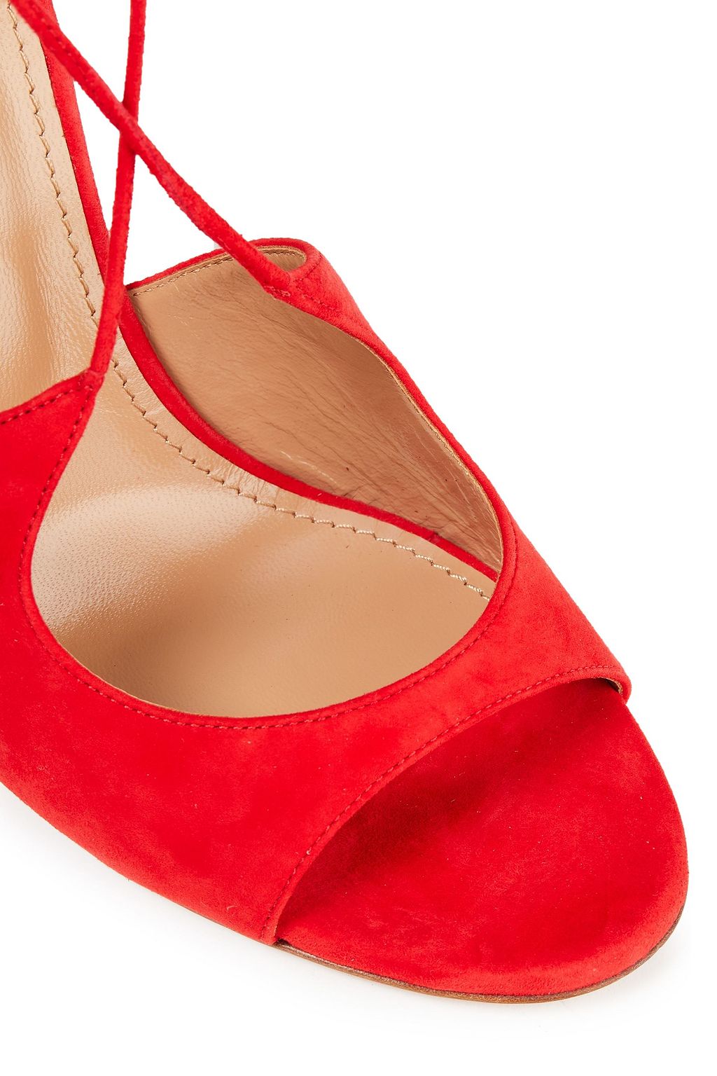 AQUAZZURA Sofia 105 suede sandals