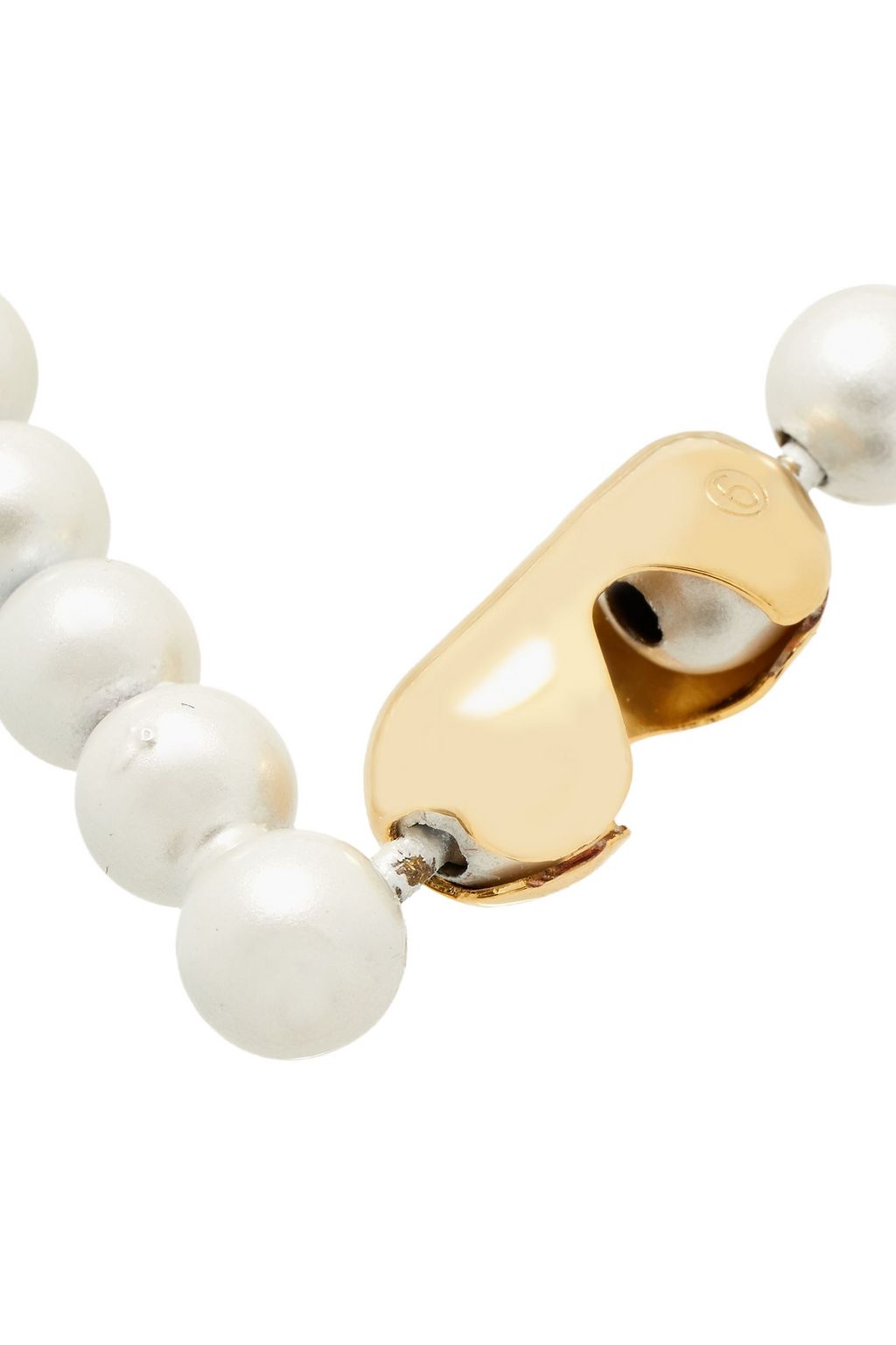 MM6 MAISON MARGIELA Gold-tone faux pearl bracelet