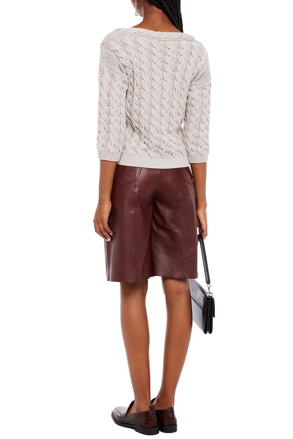 GENTRYPORTOFINO Cable-knit cashmere sweater