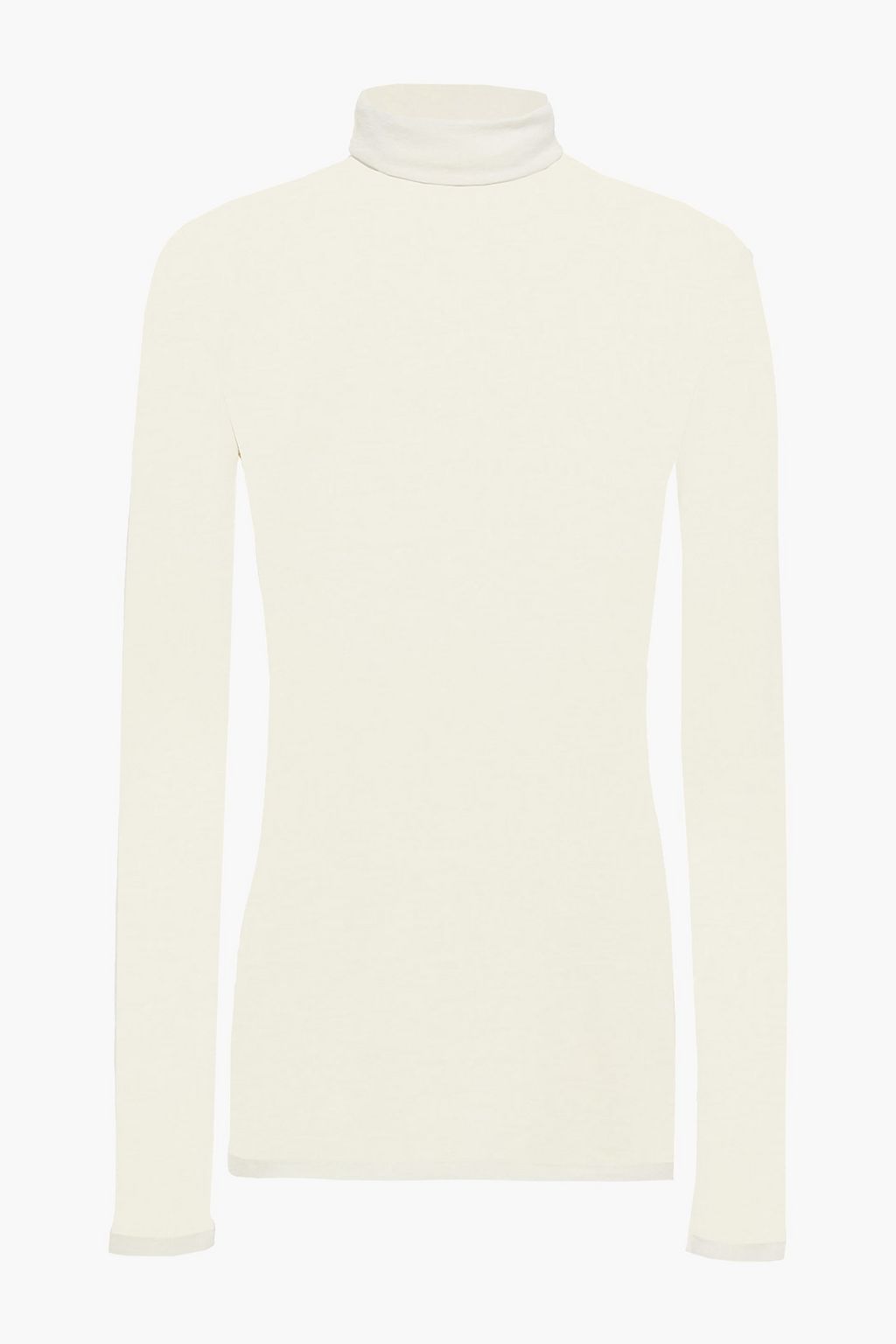 Ivory Wool-blend turtleneck sweater 