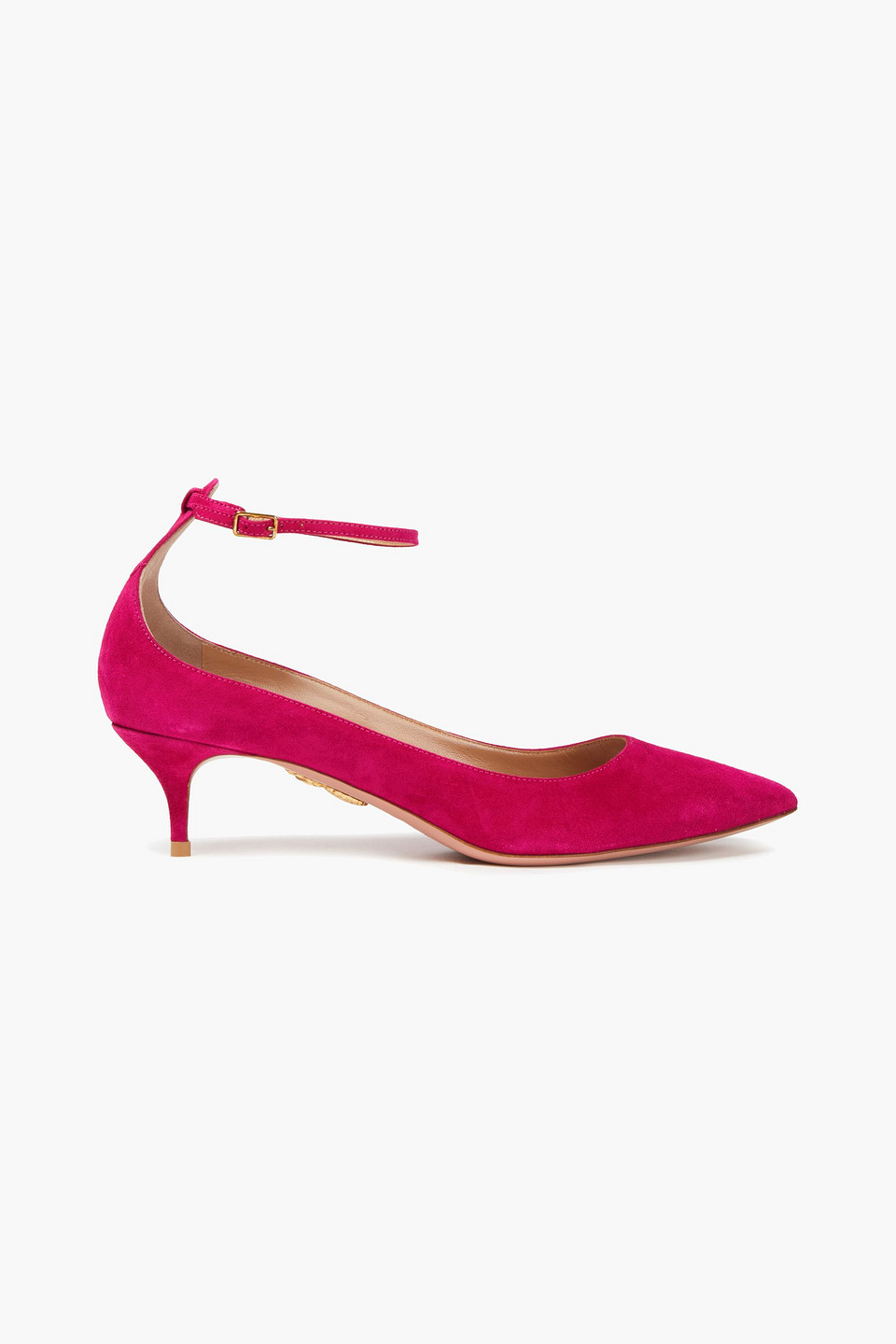 Aquazzura Woman Kisha 45 Suede Pumps Fuchsia Size 39.5