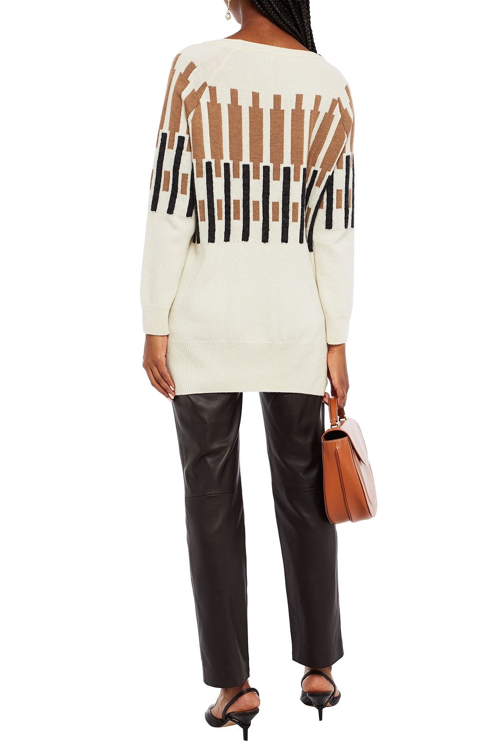 GENTRYPORTOFINO Intarsia-knit wool-blend sweater