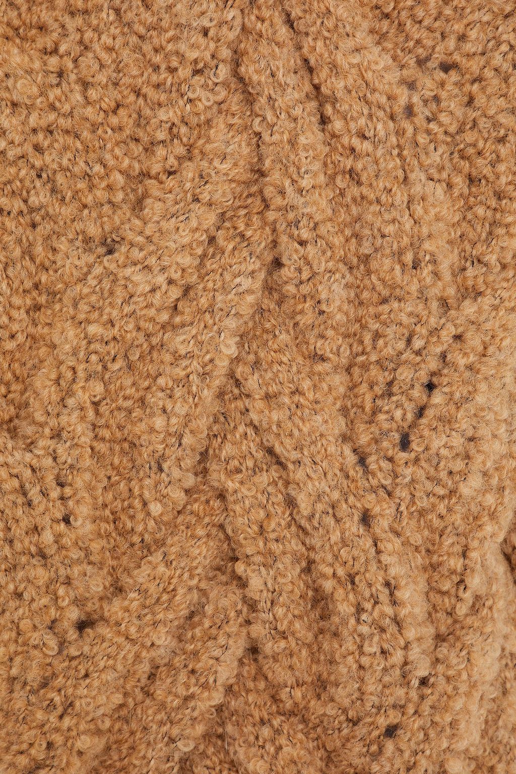 GENTRYPORTOFINO Cable-knit wool-blend turtleneck sweater