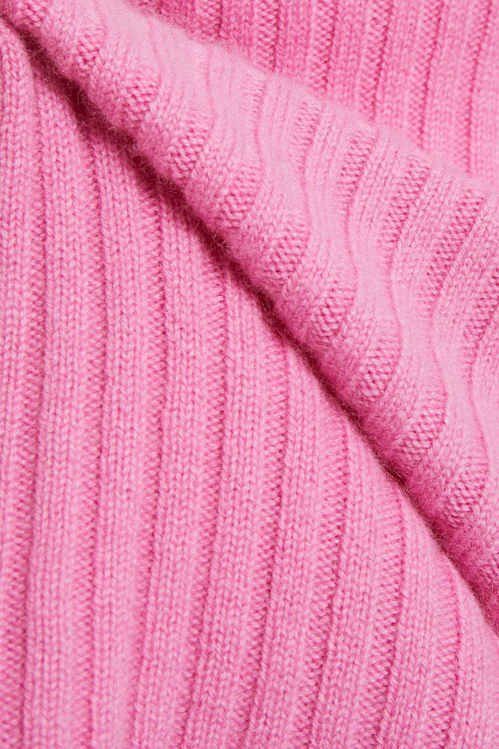 MAJE Ribbed cashmere turtleneck sweater