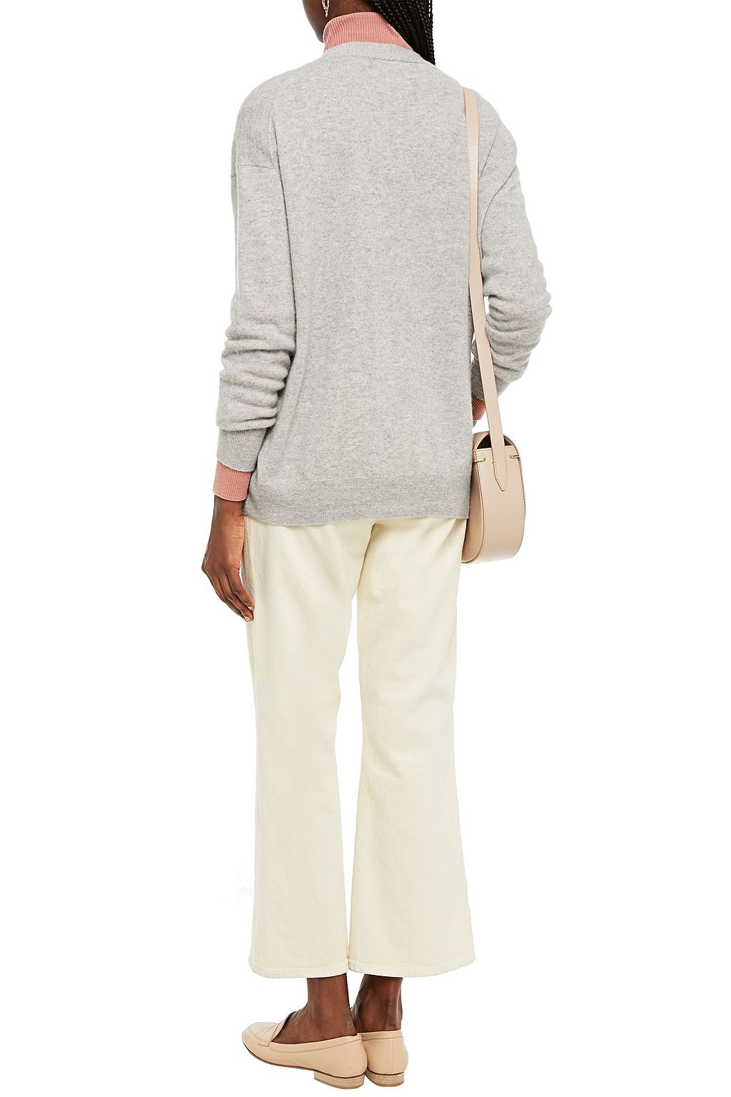 MAJE Mélange cashmere cardigan