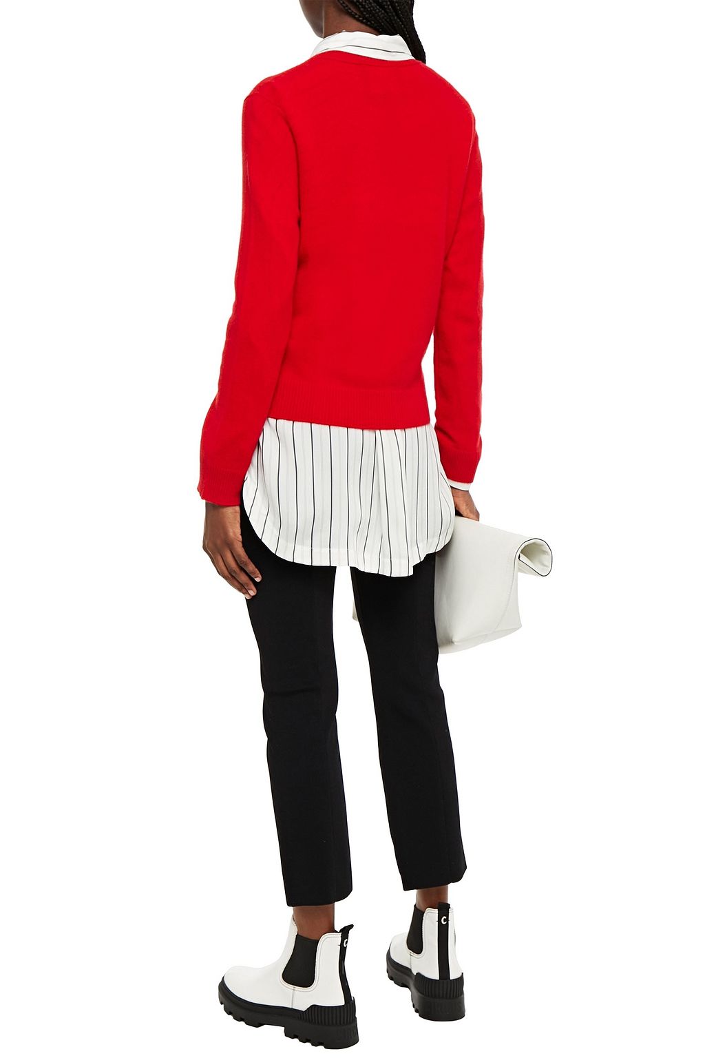 MAJE Embroidered cashmere sweater
