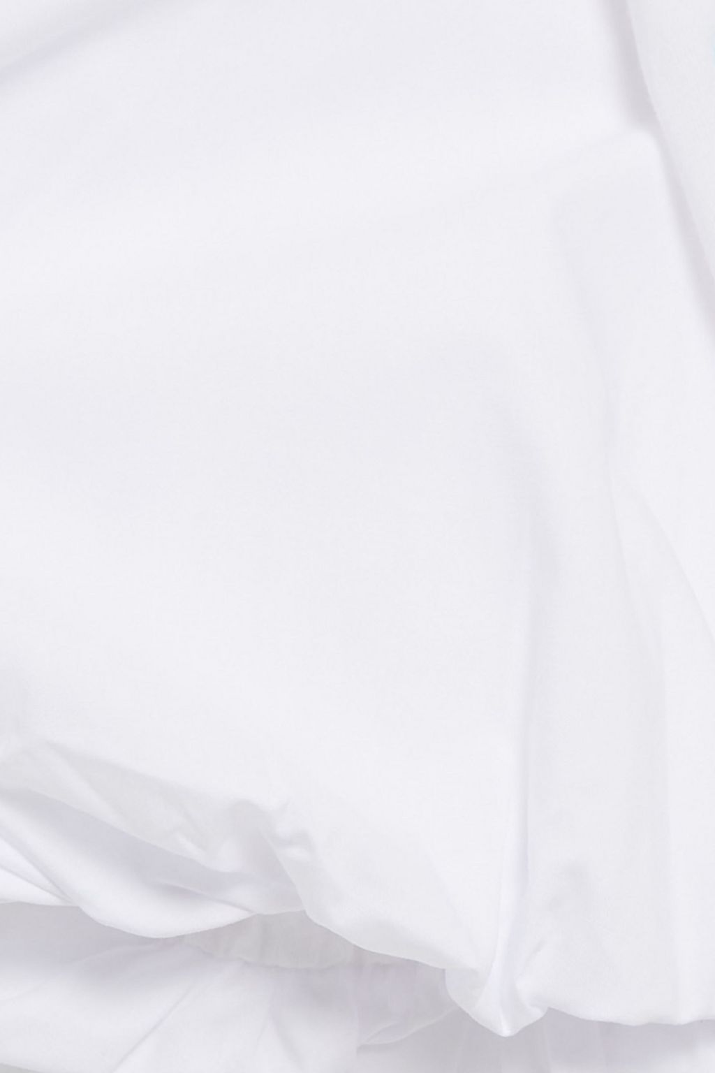 MAJE Poplin-paneled cotton-jersey top