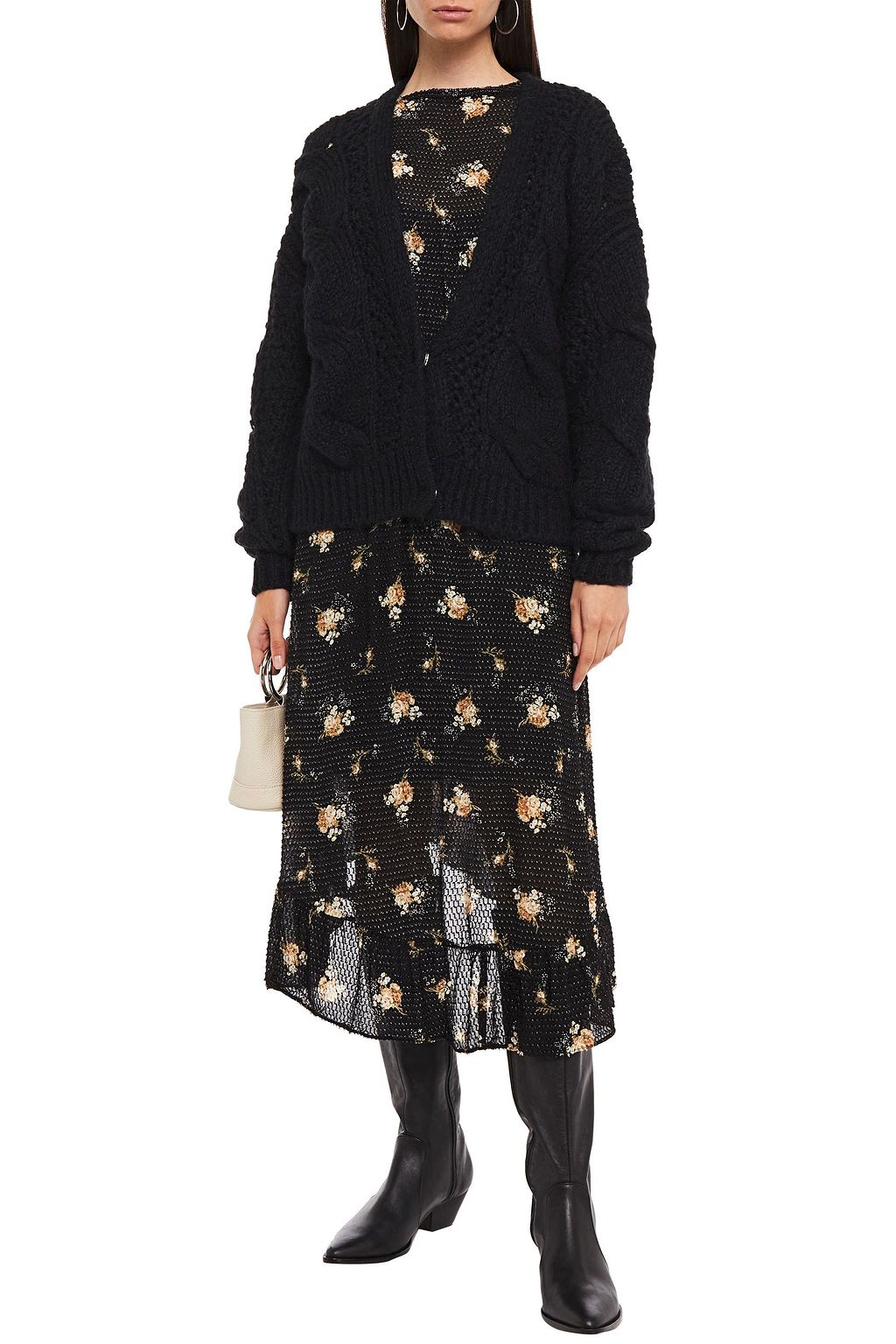 IRO Besty cable-knit cardigan