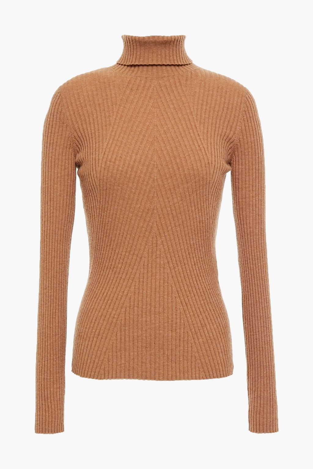 camel ribbed sweater