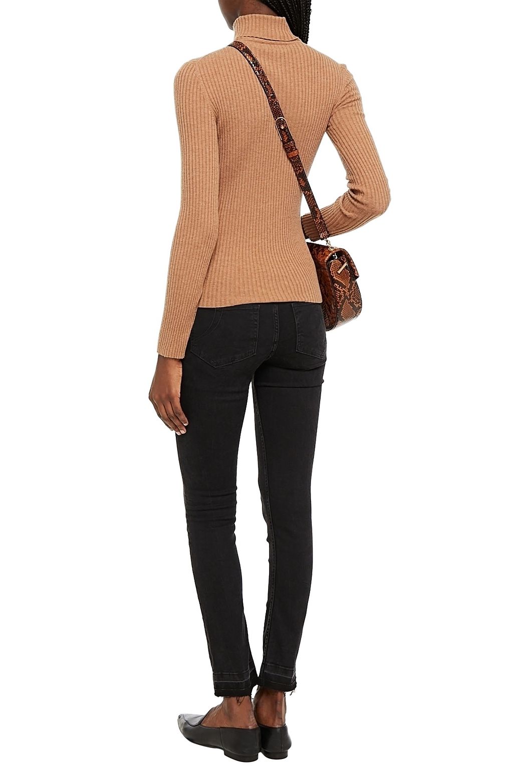 MAJE Halbhohe Skinny Jeans in Distressed-Optik
