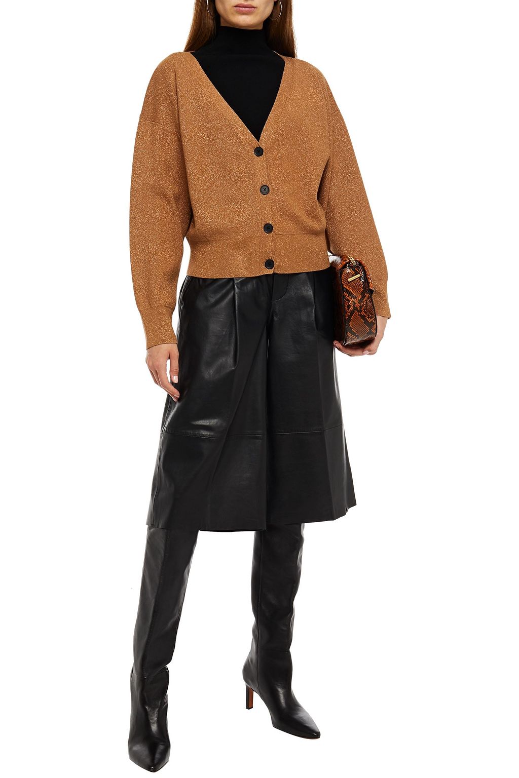 A.L.C. Metallic knitted cardigan