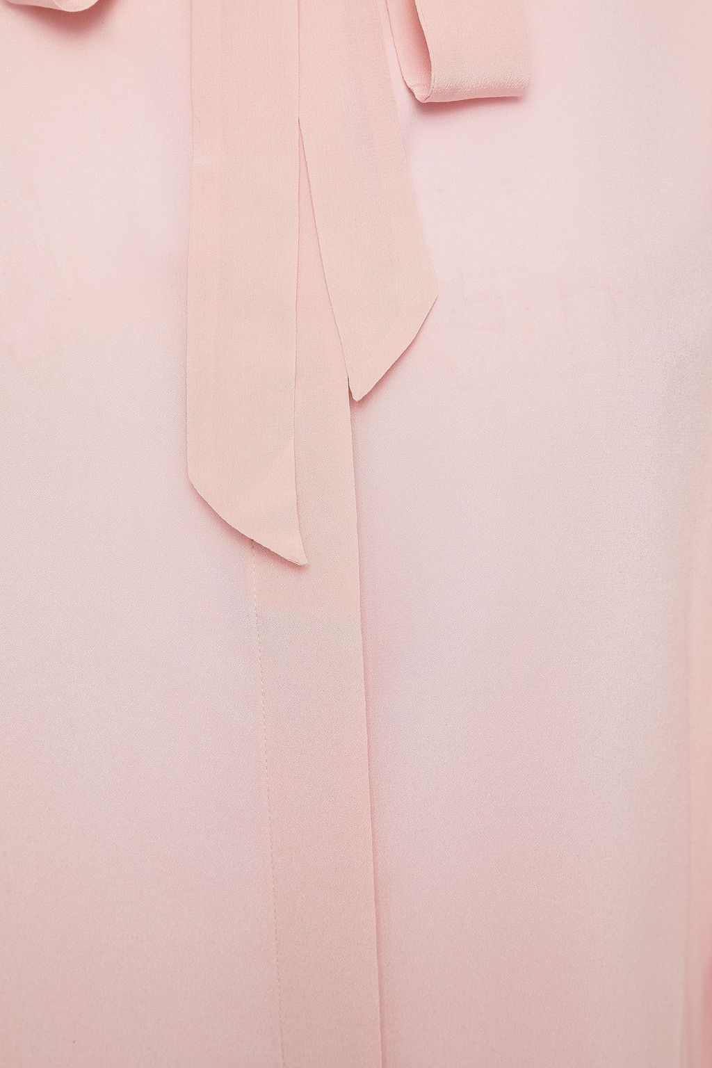 CLAUDIE PIERLOT Pussy-bow silk crepe de chine blouse