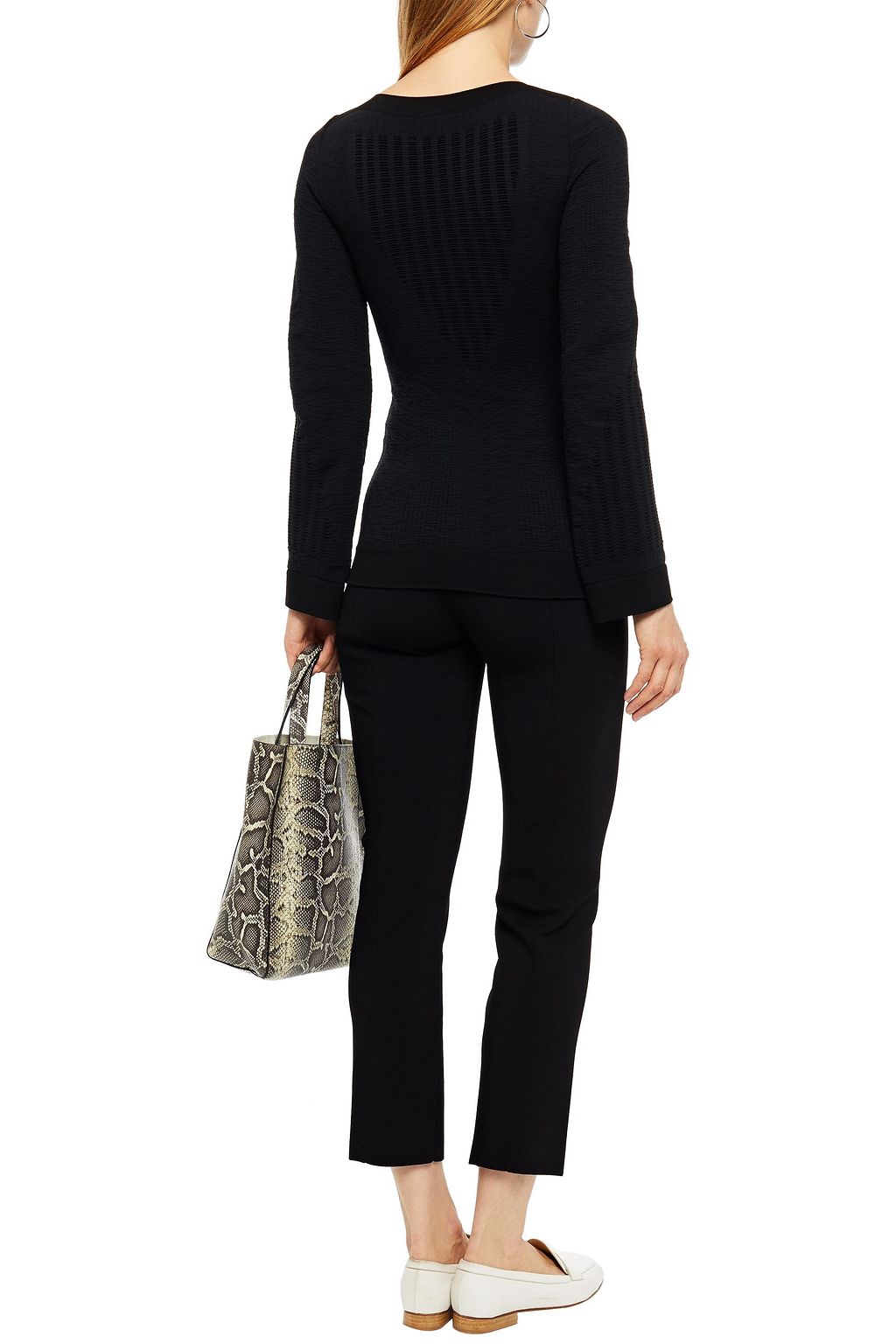 WOLFORD Stretch-jacquard top