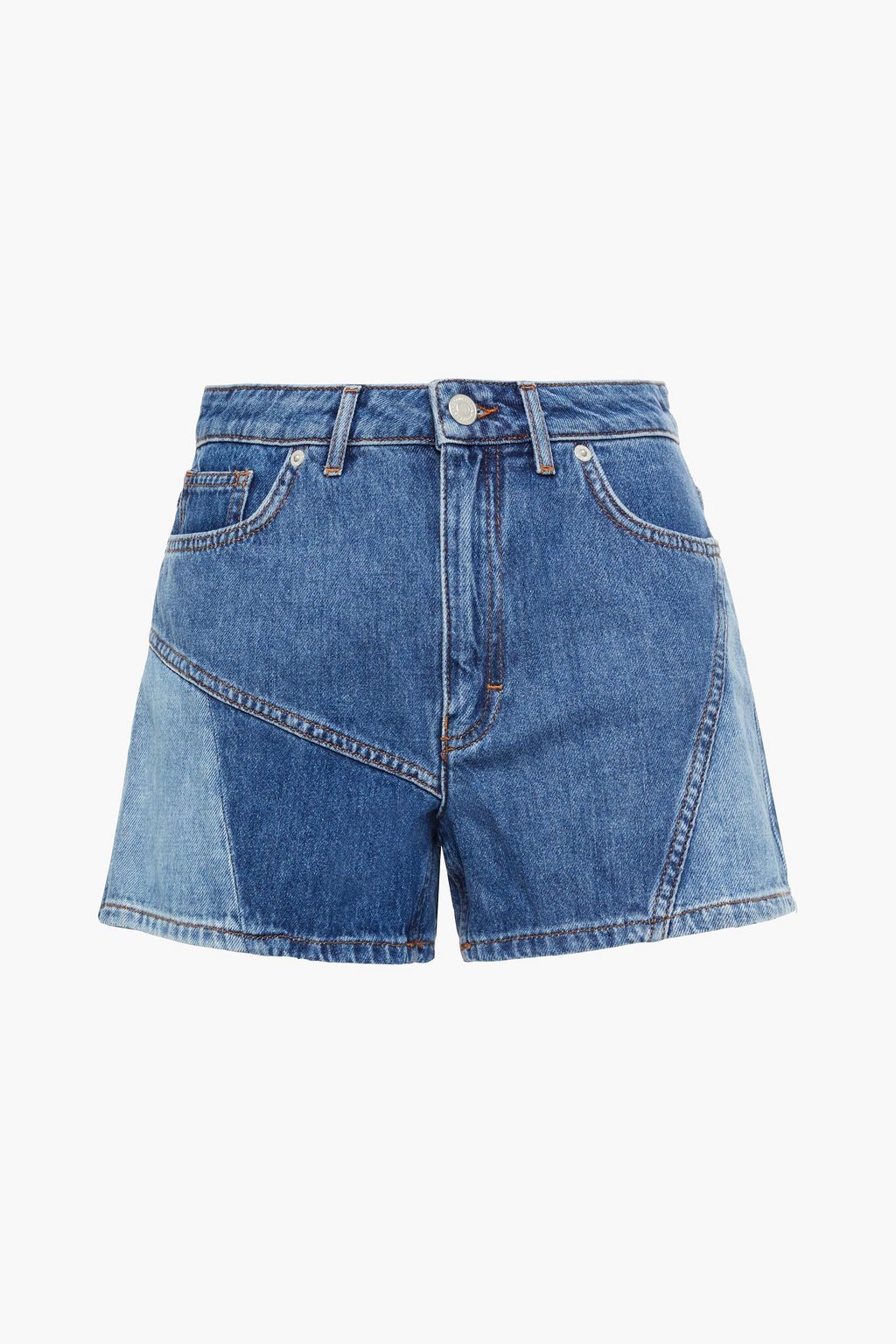 Mid denim Patchwork denim shorts | Sale 