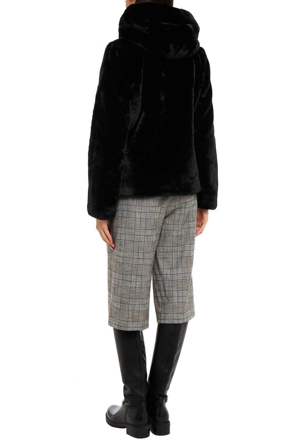 CLAUDIE PIERLOT Faux fur hooded jacket
