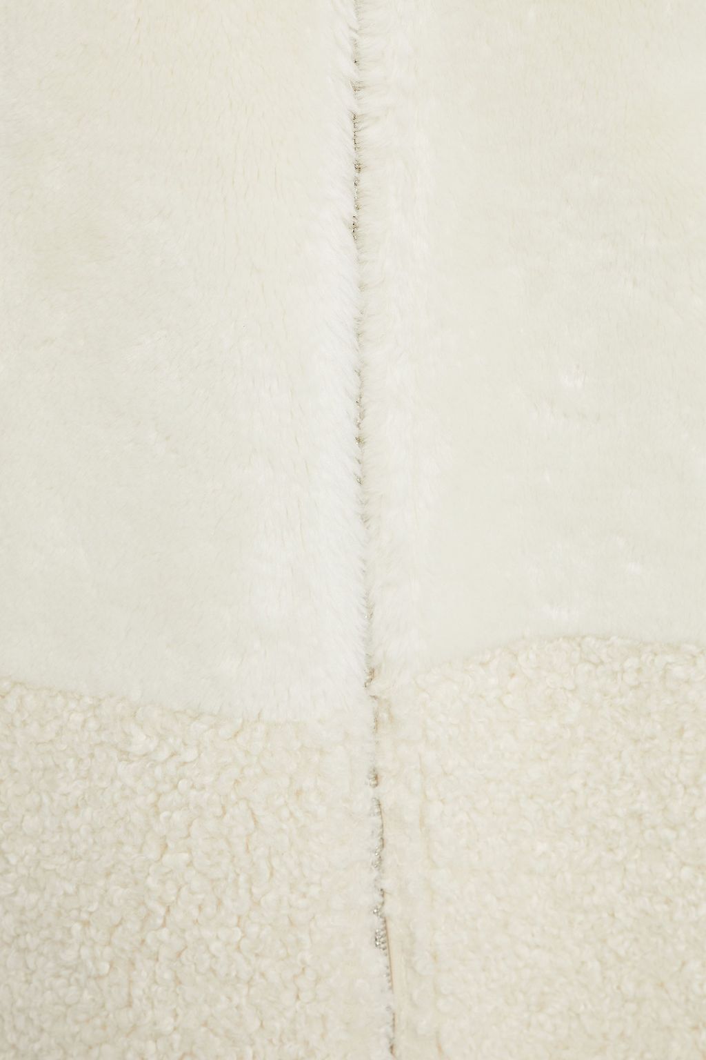 CLAUDIE PIERLOT Faux shearling-paneled faux fur coat