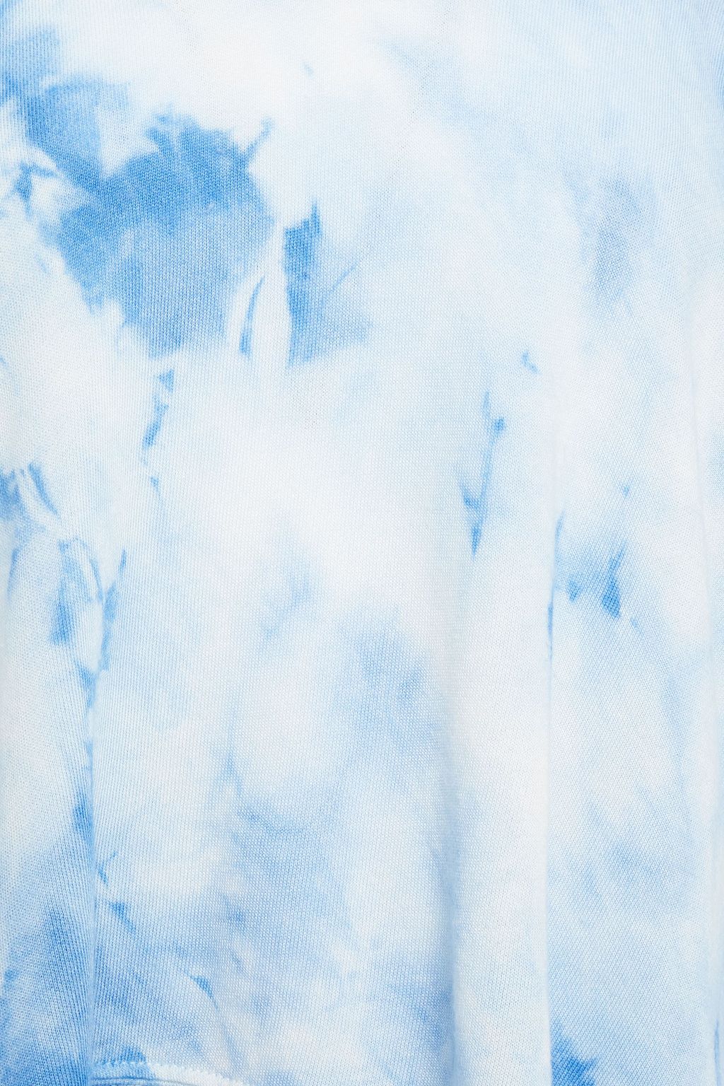 ENZA COSTA Tie-dyed Tencel, silk and cashmere-blend sweatshirt
