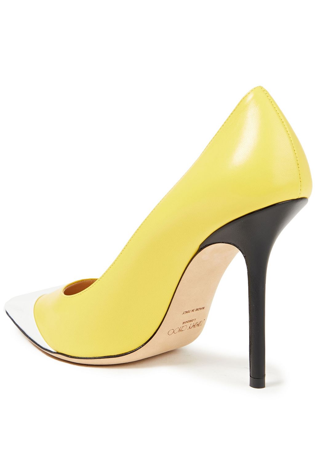 JIMMY CHOO Love 100 Pumps aus Leder in Colour-Block-Optik