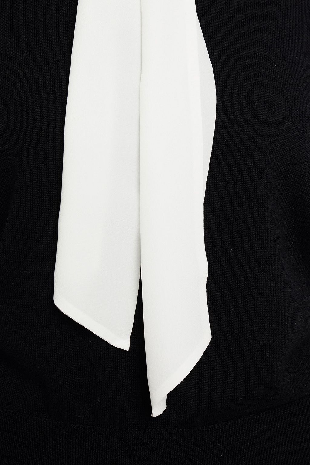CLAUDIE PIERLOT Magali pussy-bow wool-blend sweater