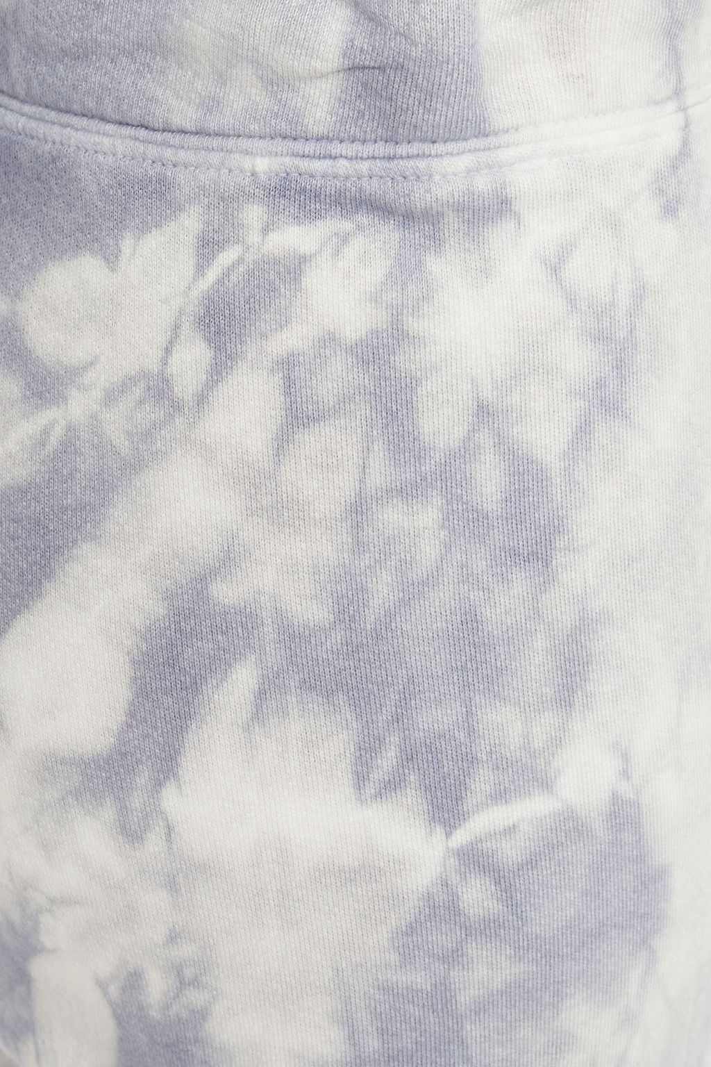 ENZA COSTA Tie-dyed French cotton-blend terry track pants