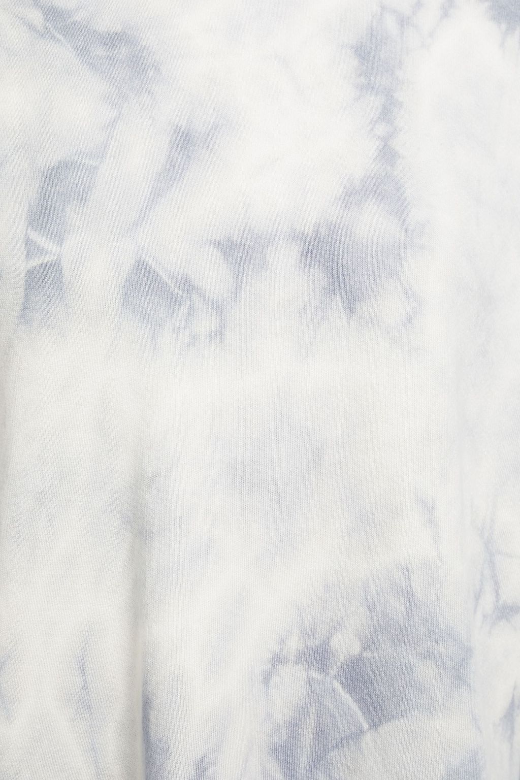 ENZA COSTA Cropped tie-dyed French cotton-blend terry hoodie