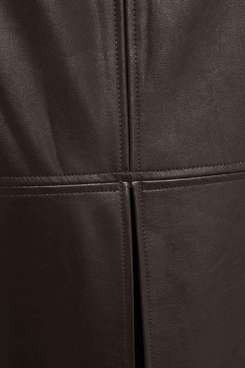 A.L.C. Faux stretch-leather midi skirt