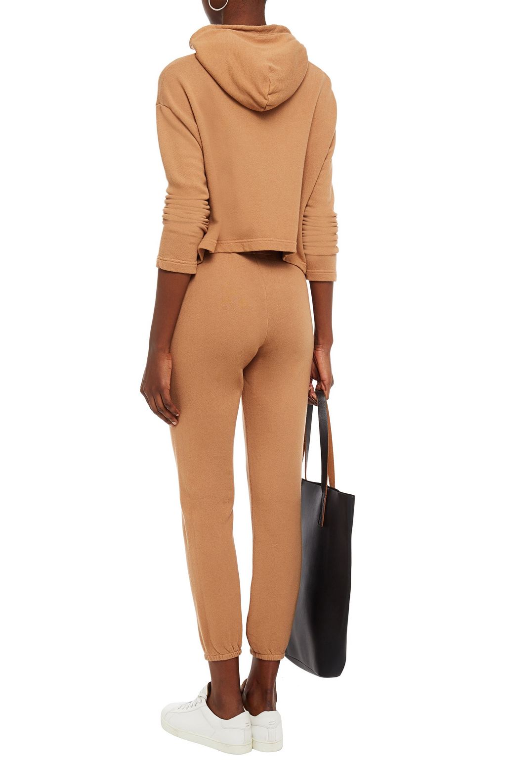 ENZA COSTA French cotton-blend terry track pants