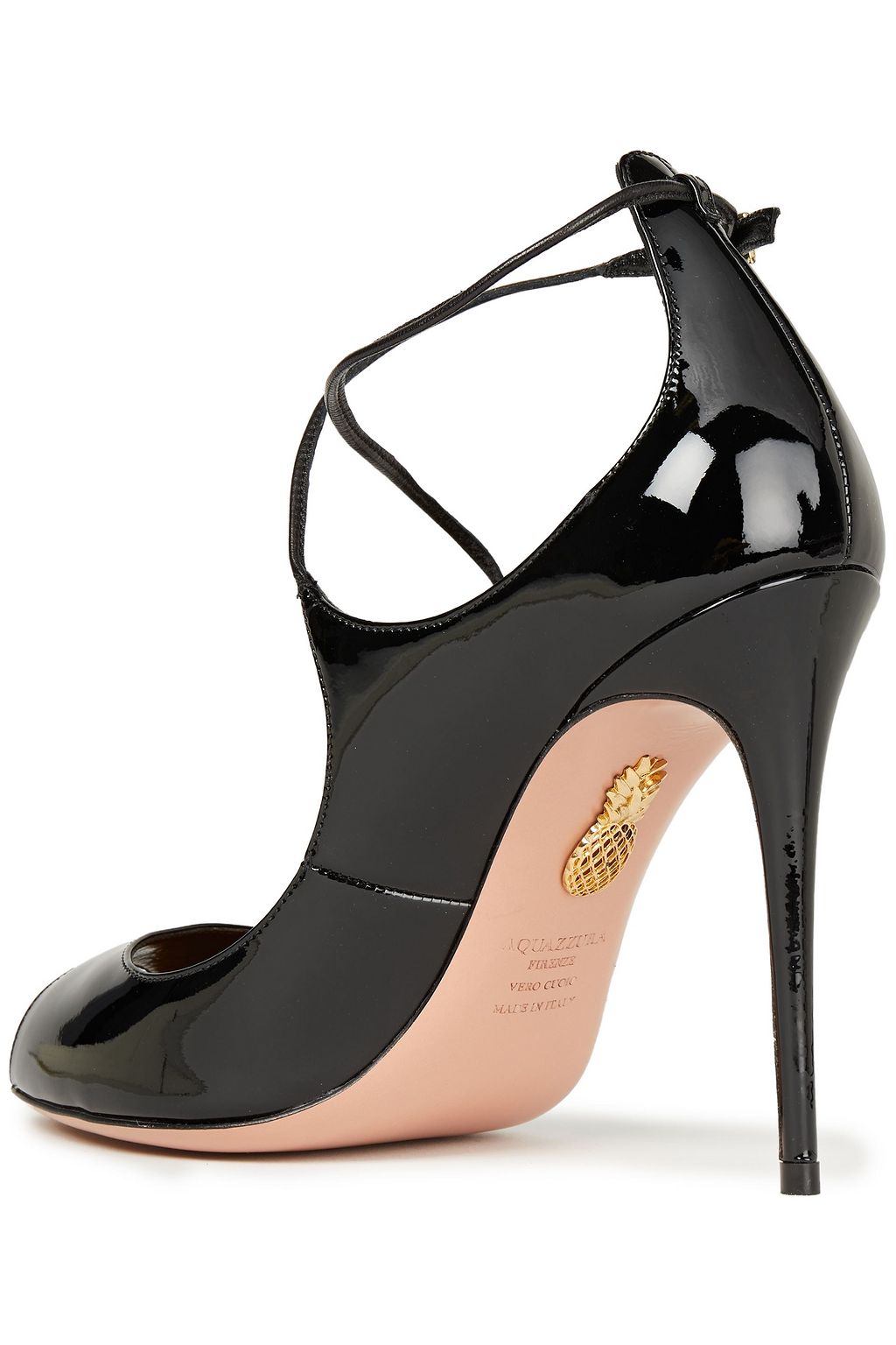 AQUAZZURA Zani 105 patent-leather pumps