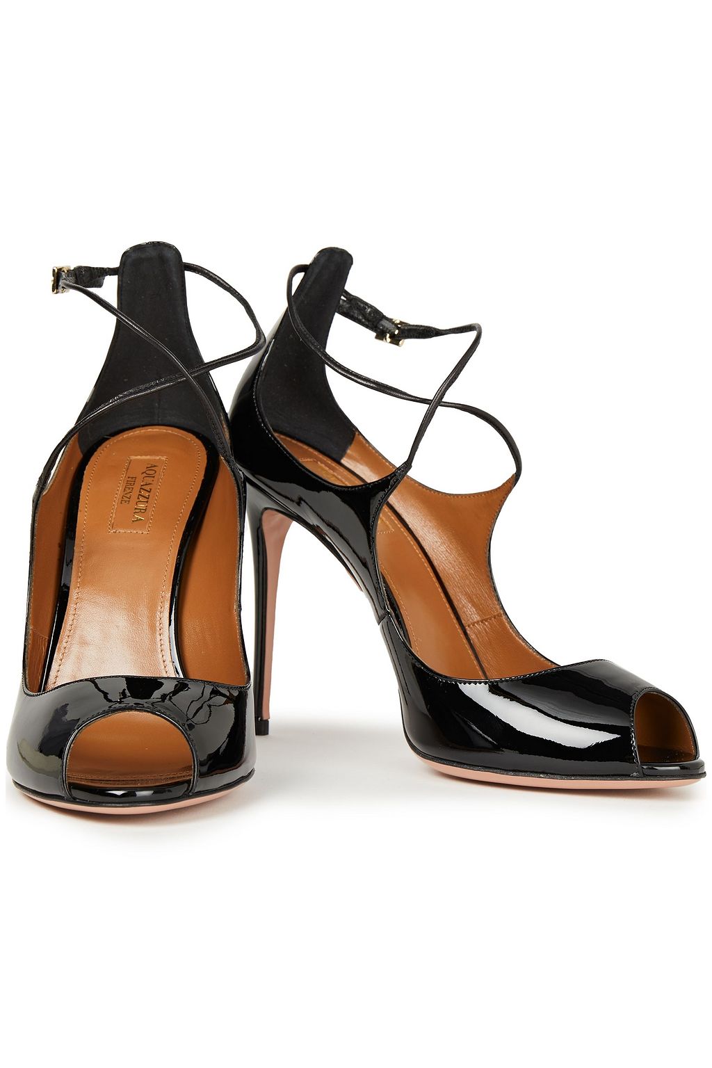 AQUAZZURA Zani 105 patent-leather pumps