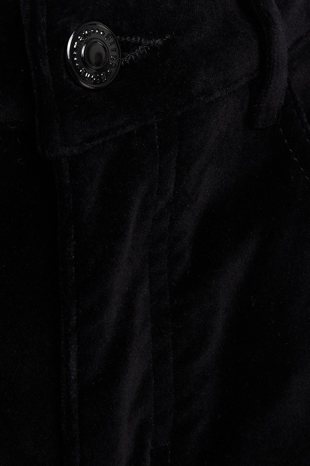 MAJE Cotton-blend velvet flared pants