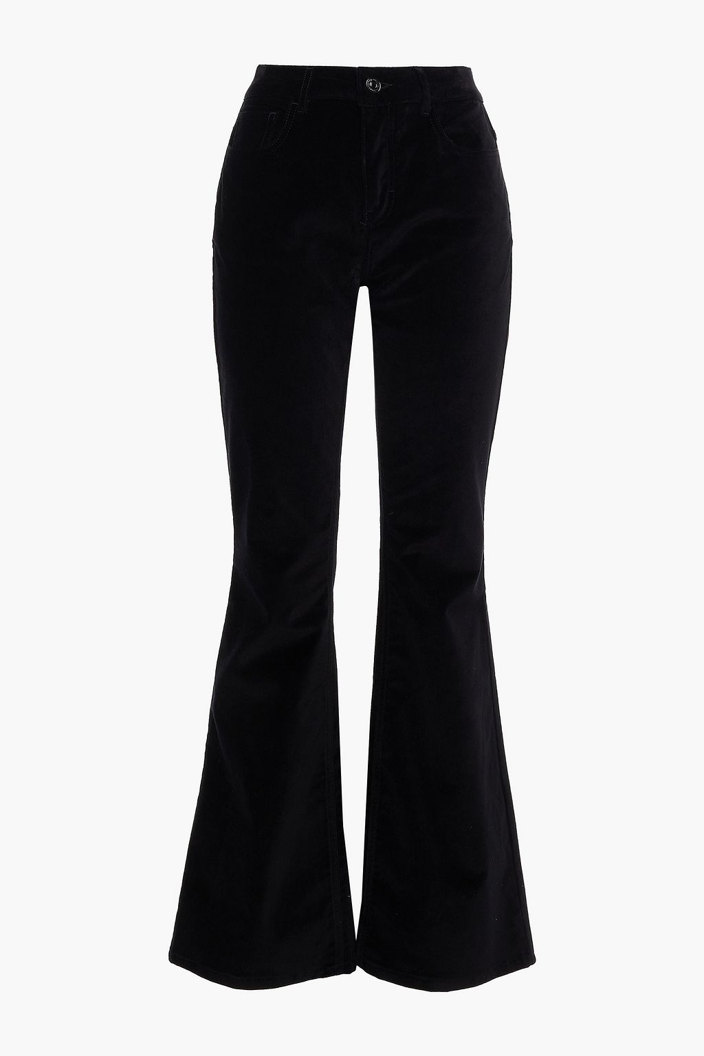 MAJE Cotton-blend velvet flared pants | THE OUTNET