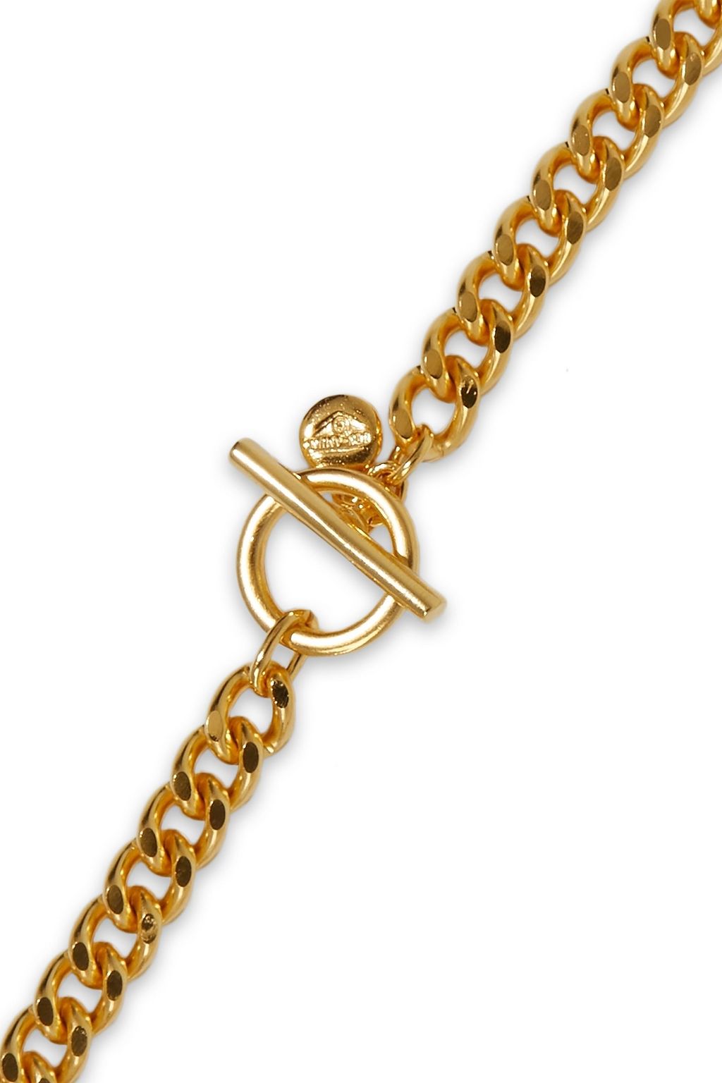 BEN-AMUN 24-karat gold-plated necklace