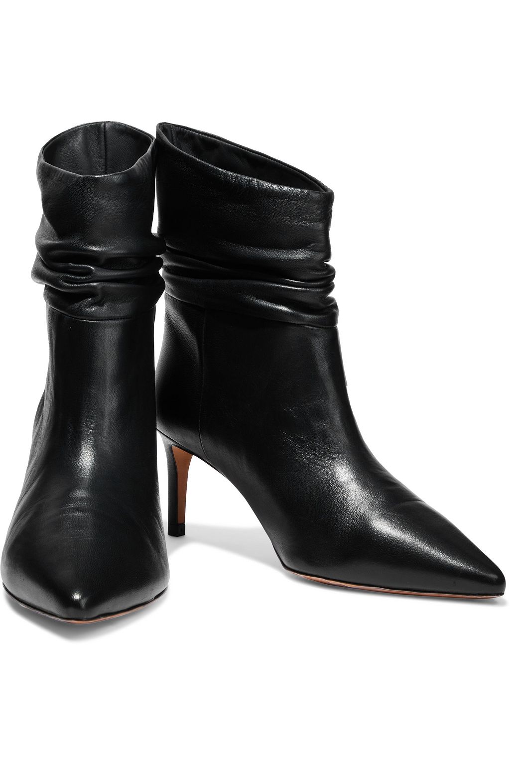 IRO Texier gathered leather ankle boots
